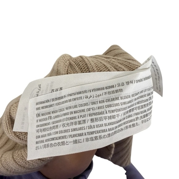 Abercrombie & Fitch Women’s Rib Knit Side Slit Midi Skirt Beige Size XS - Picture 8 of 8